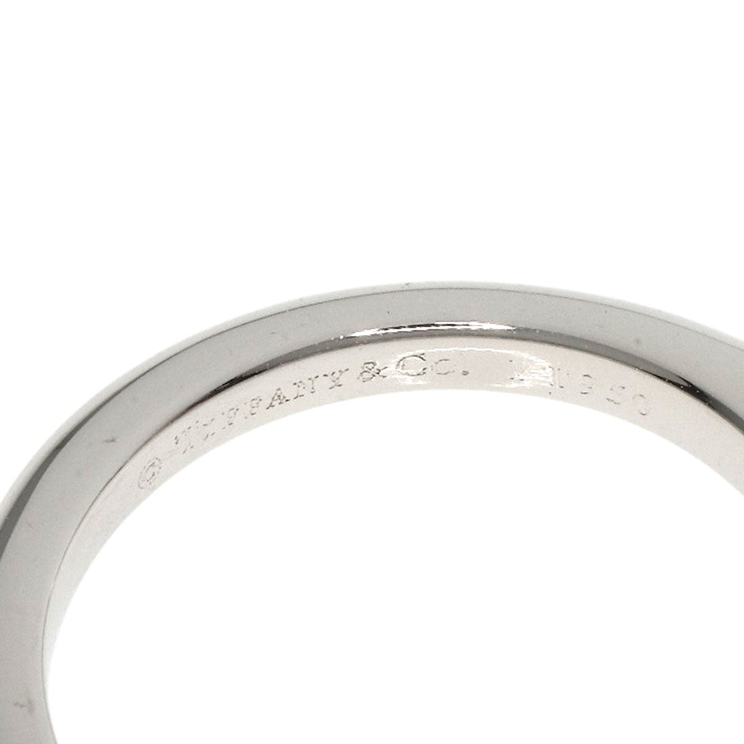 TIFFANY&Co. Ring PT950 Silver Solitaire diamond Women Used Authentic