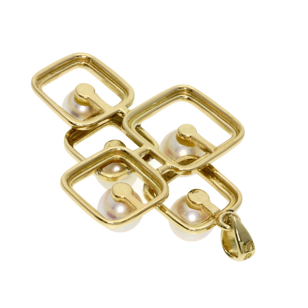 MIKIMOTO Pendant top K14YG gold Akoya pearl Pearl