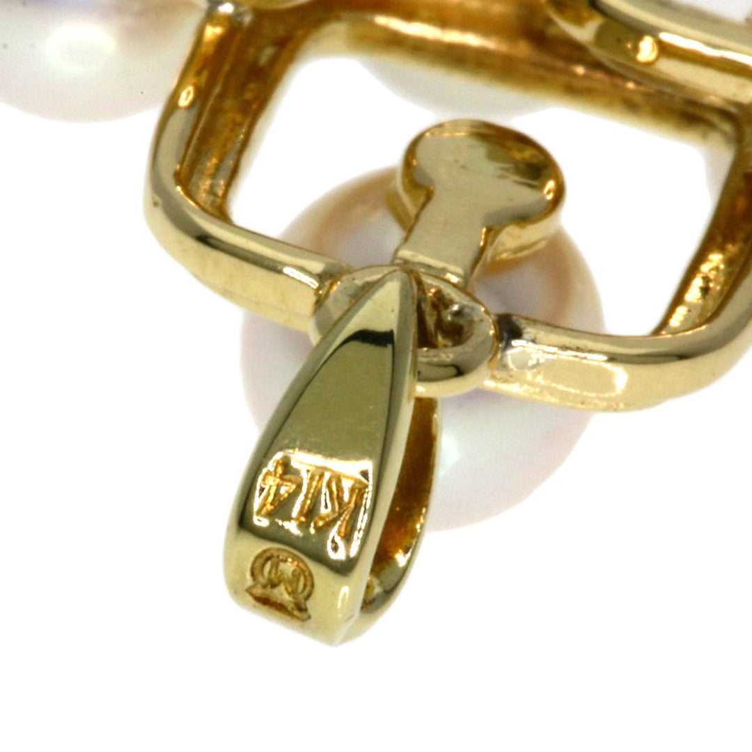 MIKIMOTO Pendant top K14YG gold Akoya pearl Pearl