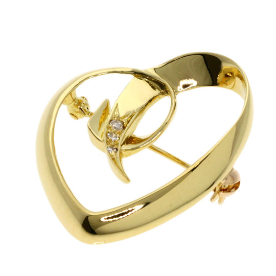 TIFFANY&Co. Brooch 18K Yellow Gold gold Heart diamond