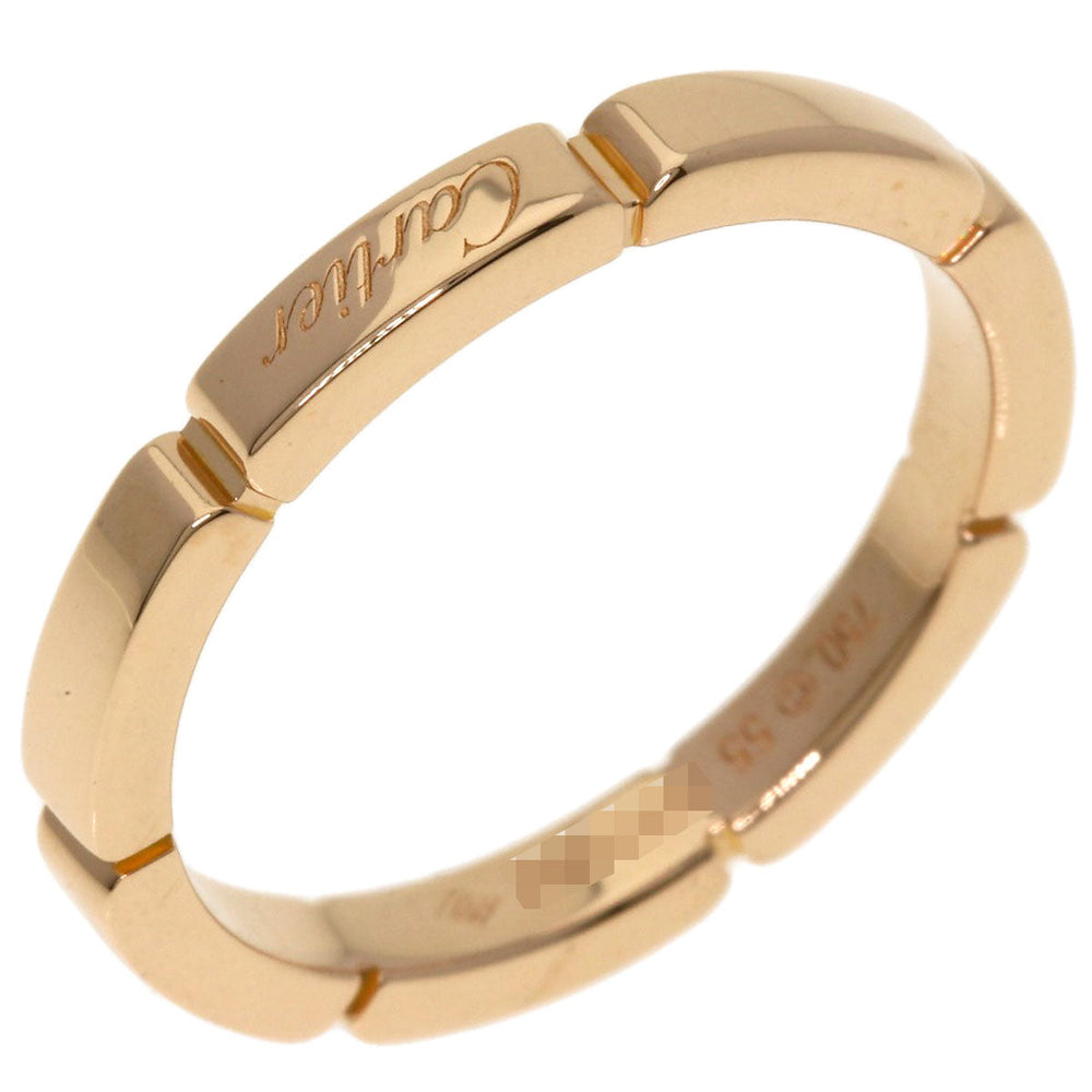 CARTIER Ring 18K Pink Gold gold Maillon PANTHERE Wedding #55 Women Used Authentic