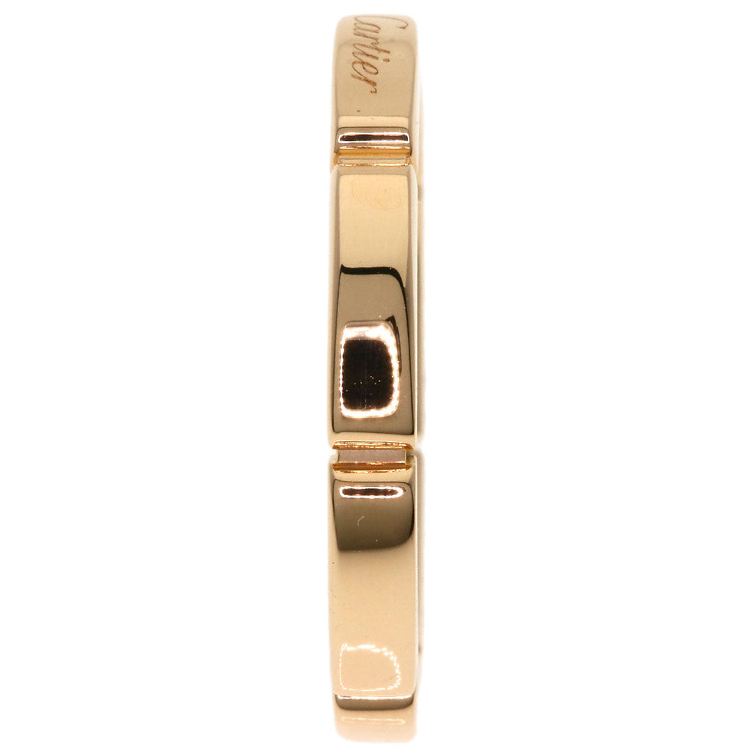 CARTIER Ring 18K Pink Gold gold Maillon PANTHERE Wedding #55 Women Used Authentic