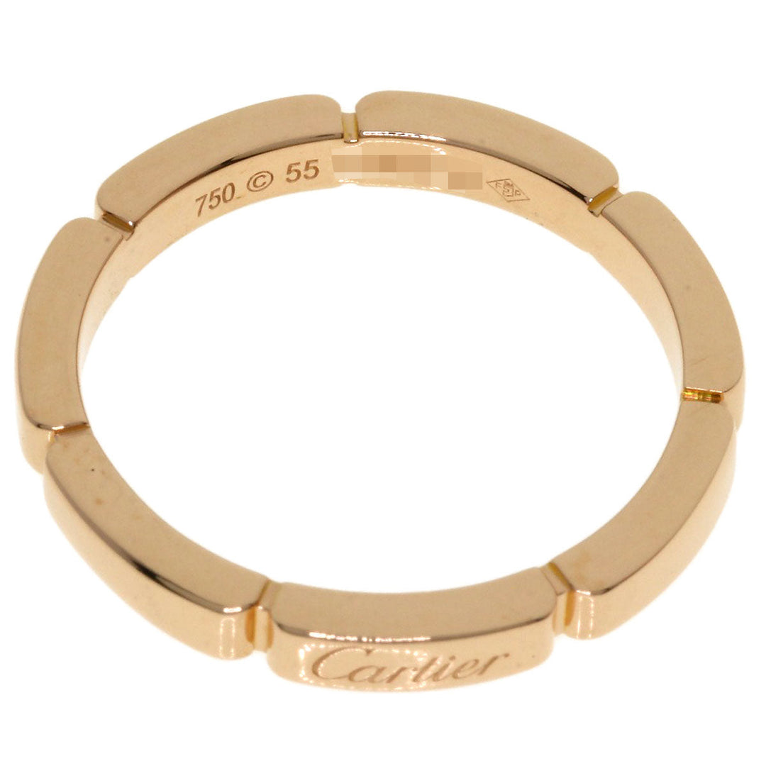 CARTIER Ring 18K Pink Gold gold Maillon PANTHERE Wedding #55 Women Used Authentic