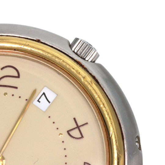 HERMES Watches Quartz Stainless Steel , SSxGP gold profile cream dial mens Used Authentic