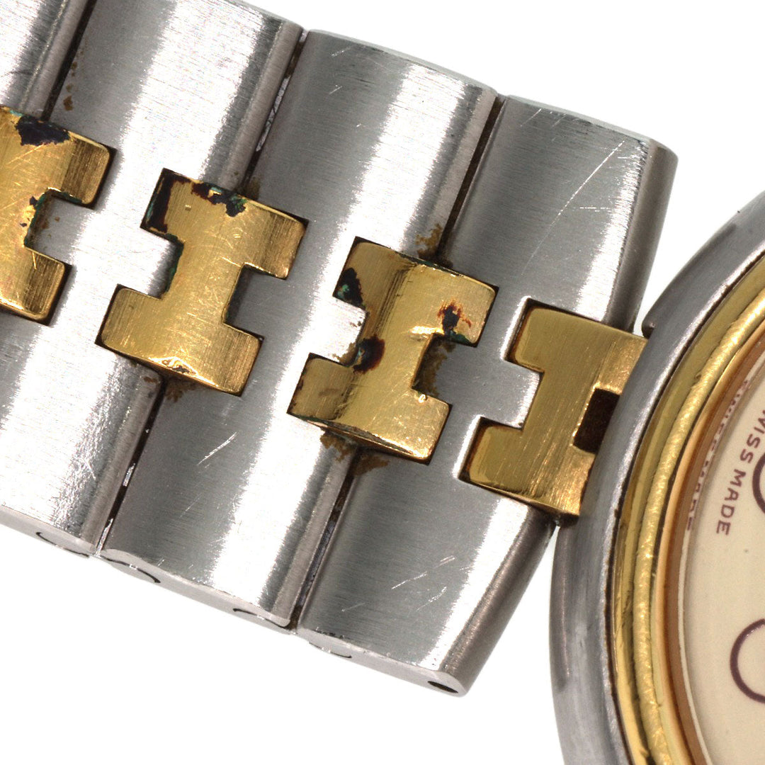 HERMES Watches Quartz Stainless Steel , SSxGP gold profile cream dial mens Used Authentic