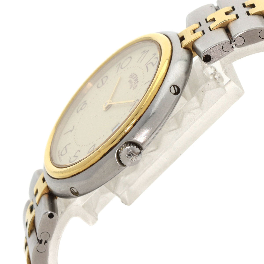 HERMES Watches Quartz Stainless Steel , SSxGP gold profile cream dial mens Used Authentic