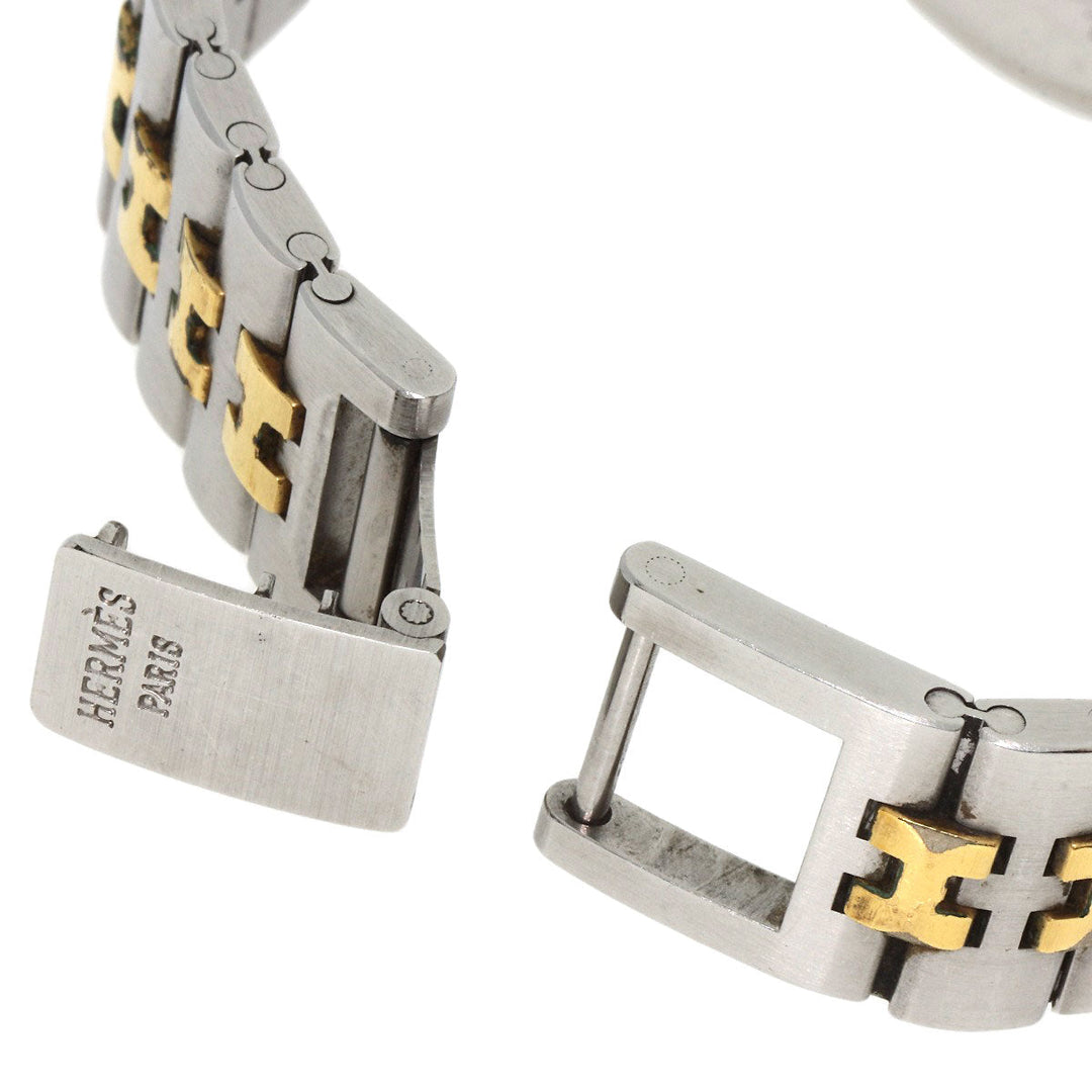 HERMES Watches Quartz Stainless Steel , SSxGP gold profile cream dial mens Used Authentic