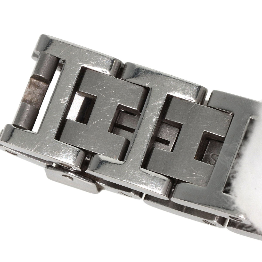 HERMES Watches Quartz CL4.210 Stainless Steel , Stainless Steel Silver Clipper white dial Women Used Authentic