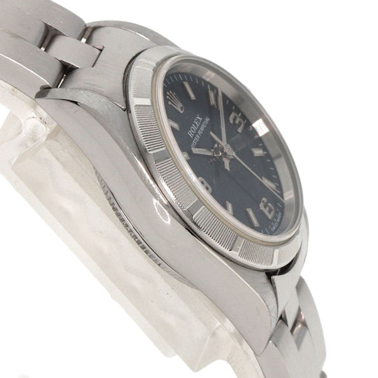 ROLEX Watches Mechanical Automatic 76030 Stainless Steel , Stainless Steel Silver Oyster perpetual blue dial Women Used Authentic