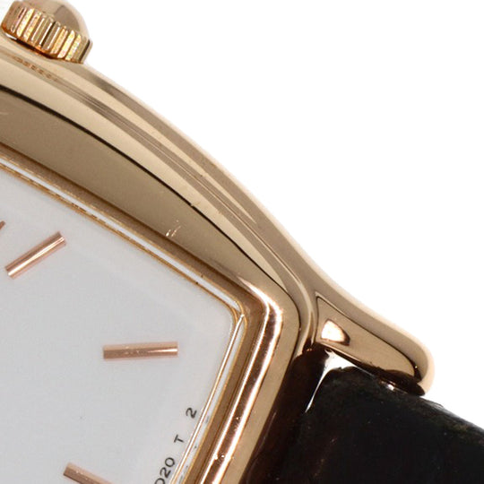 SEIKO Watches Quartz 5A70-3B10 K18PG, leather gold CREDOR white dial Women Used Authentic