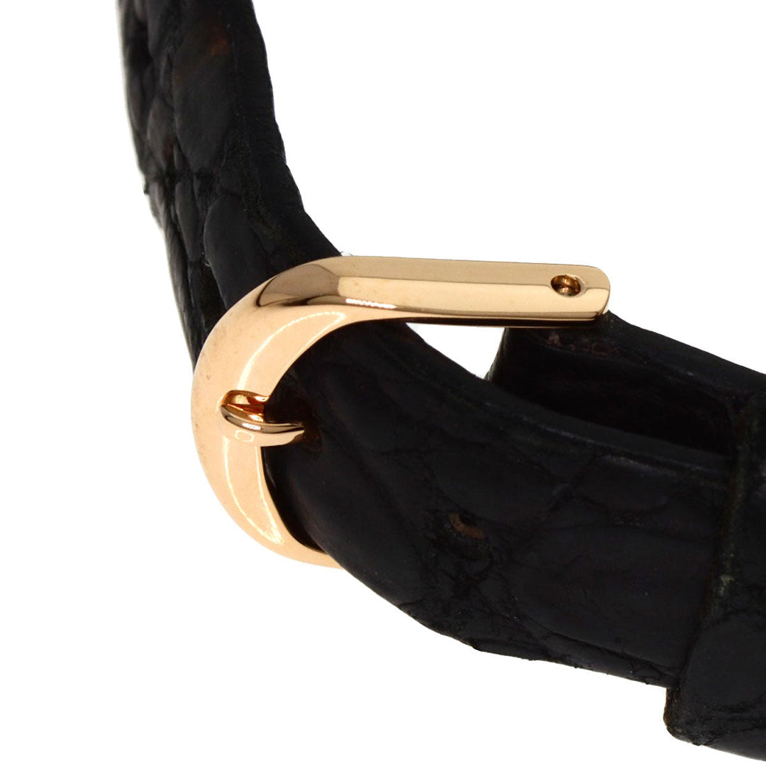 SEIKO Watches Quartz 5A70-3B10 K18PG, leather gold CREDOR white dial Women Used Authentic