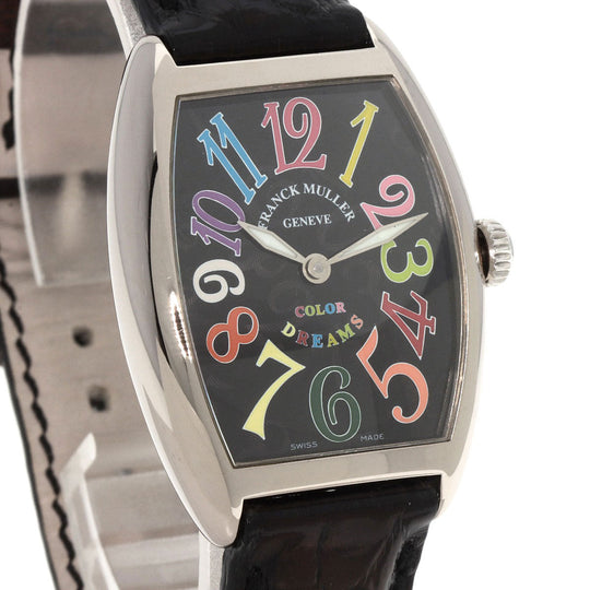 FRANCK MULLER Watches Quartz 7502QZ K18WG Silver Tonocar Vex Color Dream black dial