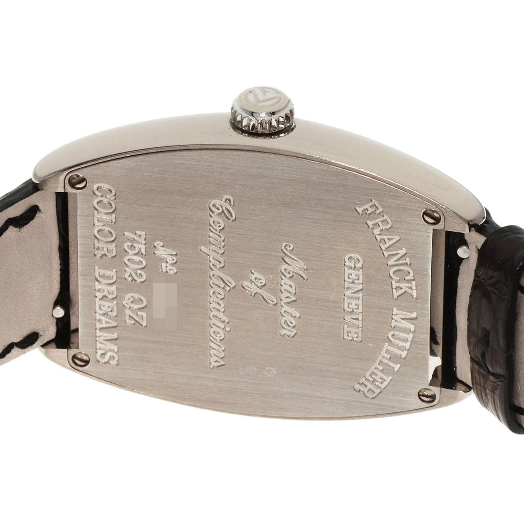 FRANCK MULLER Watches Quartz 7502QZ K18WG Silver Tonocar Vex Color Dream black dial