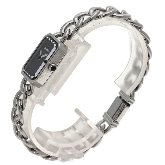 CHANEL Watches Quartz H3248 Stainless Steel , Stainless Steel Silver Premier 0.9" black dial Women Used Authentic