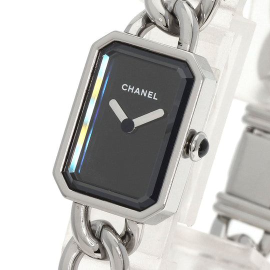 CHANEL Watches Quartz H3248 Stainless Steel , Stainless Steel Silver Premier 0.9" black dial Women Used Authentic
