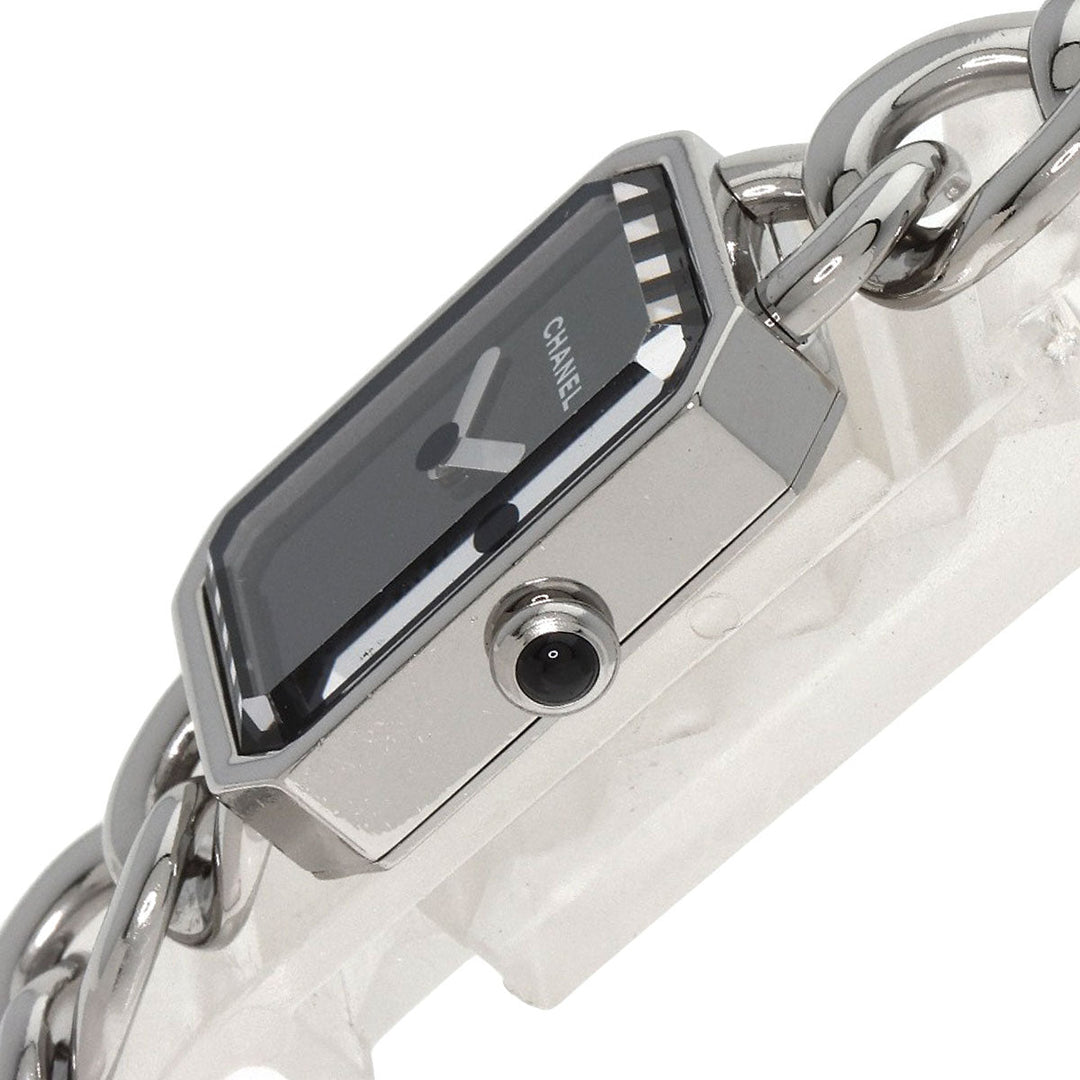 CHANEL Watches Quartz H3248 Stainless Steel , Stainless Steel Silver Premier 0.9" black dial Women Used Authentic