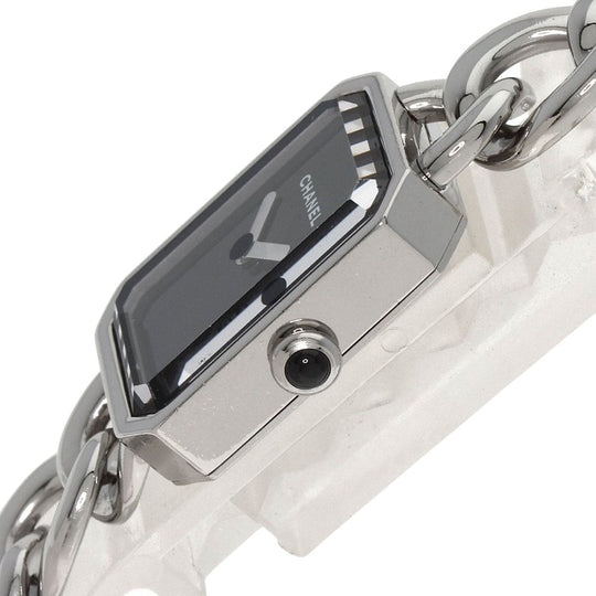 CHANEL Watches Quartz H3248 Stainless Steel , Stainless Steel Silver Premier 0.9" black dial Women Used Authentic