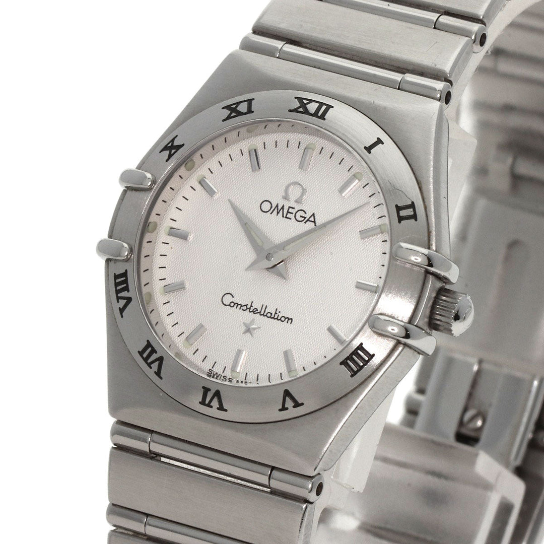 OMEGA Watches Quartz 1572.30 Stainless Steel , Stainless Steel Silver Constellation Silver dial Women Used Authentic