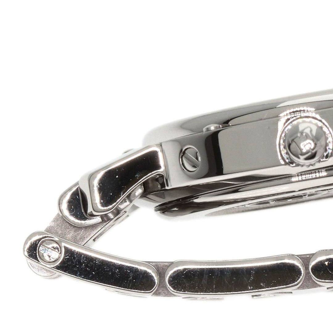 HERMES Watches Quartz CL4.210 Stainless Steel , Stainless Steel Silver Clipper white dial Women Used Authentic