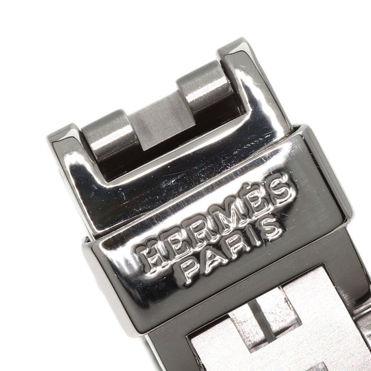 HERMES Watches Quartz CL4.210 Stainless Steel , Stainless Steel Silver Clipper white dial Women Used Authentic