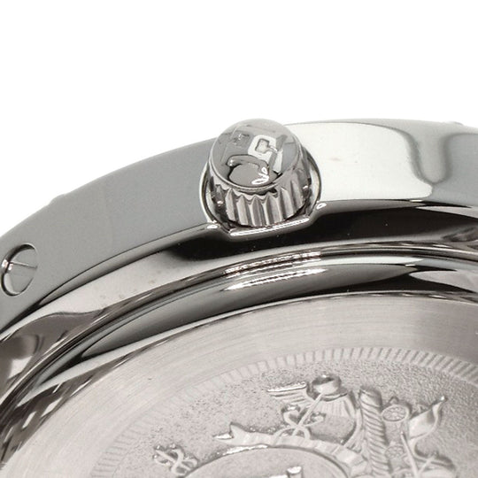 HERMES Watches Quartz CL4.210 Stainless Steel , Stainless Steel Silver Clipper white dial Women Used Authentic