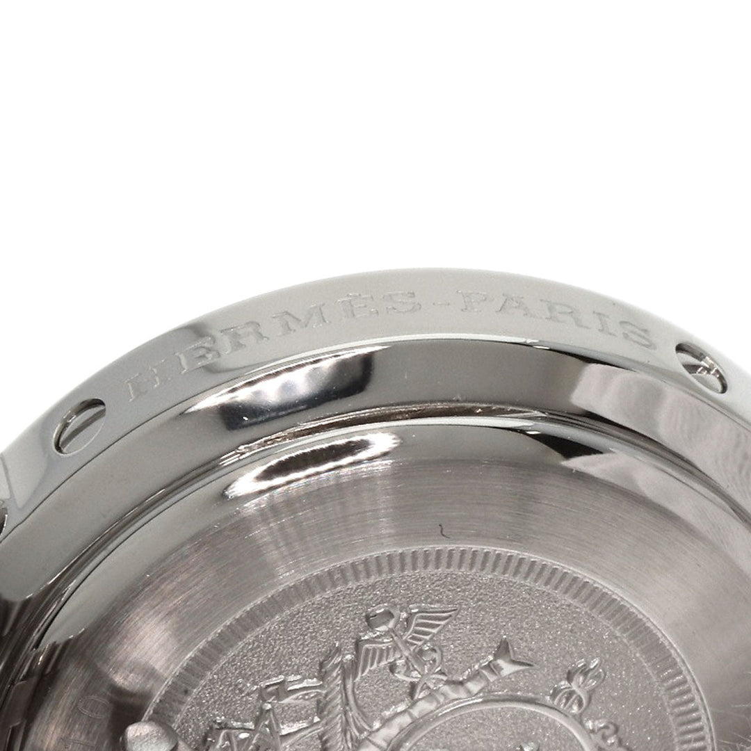 HERMES Watches Quartz CL4.210 Stainless Steel , Stainless Steel Silver Clipper white dial Women Used Authentic