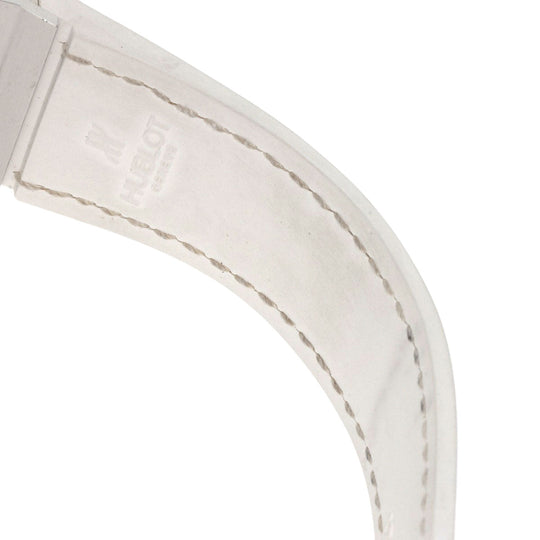 HUBLOT Watches Quartz 361.SE.6010.RW.1104 Stainless Steel, Rubber x Leather, Diamond Silver Big Bang All White Mother of Pearl White shell dial Women Used Authentic