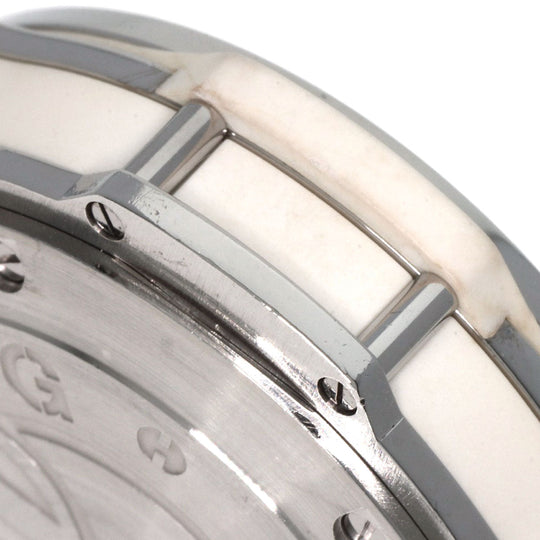 HUBLOT Watches Quartz 361.SE.6010.RW.1104 Stainless Steel, Rubber x Leather, Diamond Silver Big Bang All White Mother of Pearl White shell dial Women Used Authentic