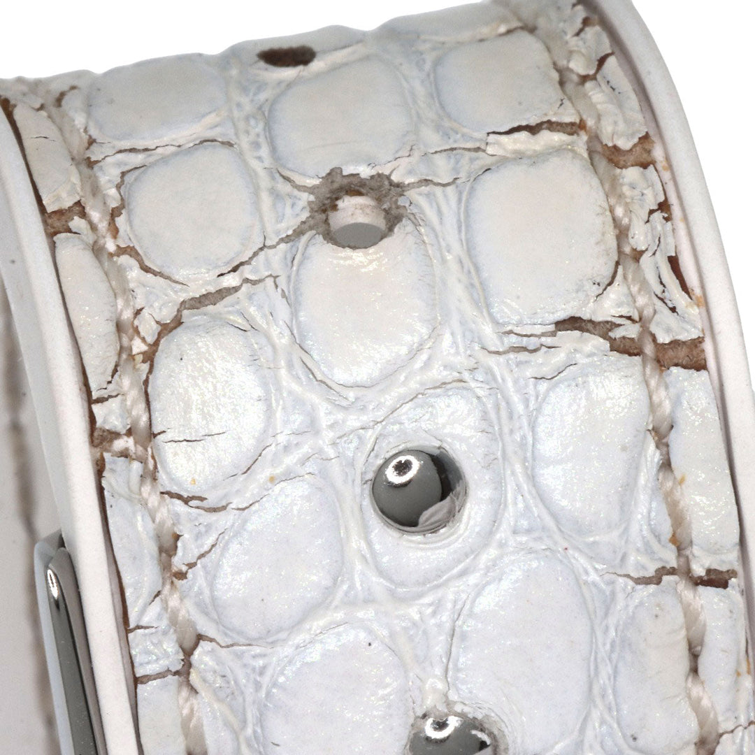 HUBLOT Watches Quartz 361.SE.6010.RW.1104 Stainless Steel, Rubber x Leather, Diamond Silver Big Bang All White Mother of Pearl White shell dial Women Used Authentic