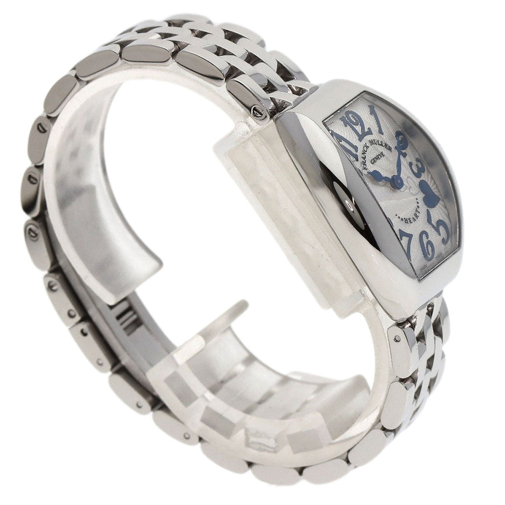 FRANCK MULLER Watches Quartz 5002SQZC4H Stainless Steel , Stainless Steel Silver Heart to Heart Limited to 300 pieces Silver dial Women Used Authentic