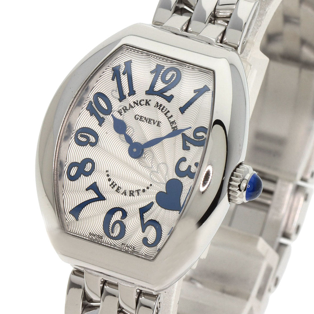 FRANCK MULLER Watches Quartz 5002SQZC4H Stainless Steel , Stainless Steel Silver Heart to Heart Limited to 300 pieces Silver dial Women Used Authentic