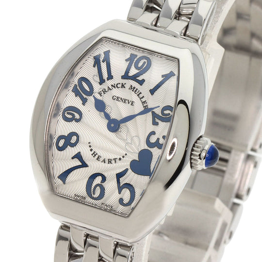 FRANCK MULLER Watches Quartz 5002SQZC4H Stainless Steel , Stainless Steel Silver Heart to Heart Limited to 300 pieces Silver dial Women Used Authentic