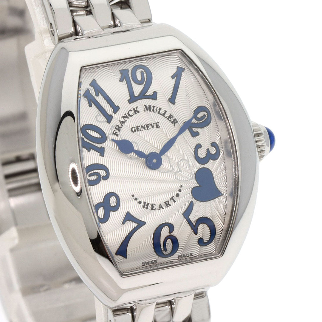 FRANCK MULLER Watches Quartz 5002SQZC4H Stainless Steel , Stainless Steel Silver Heart to Heart Limited to 300 pieces Silver dial Women Used Authentic