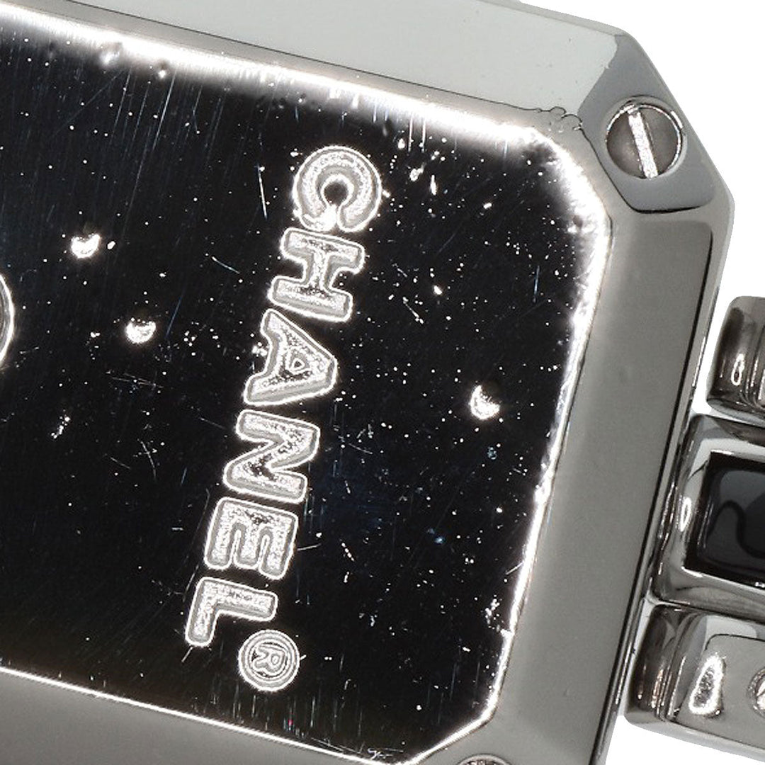 CHANEL Watches Quartz H2163 Stainless Steel , Stainless Steel Silver Premier Bezel Diamond black dial Women Used Authentic