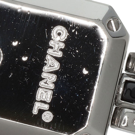 CHANEL Watches Quartz H2163 Stainless Steel , Stainless Steel Silver Premier Bezel Diamond black dial Women Used Authentic