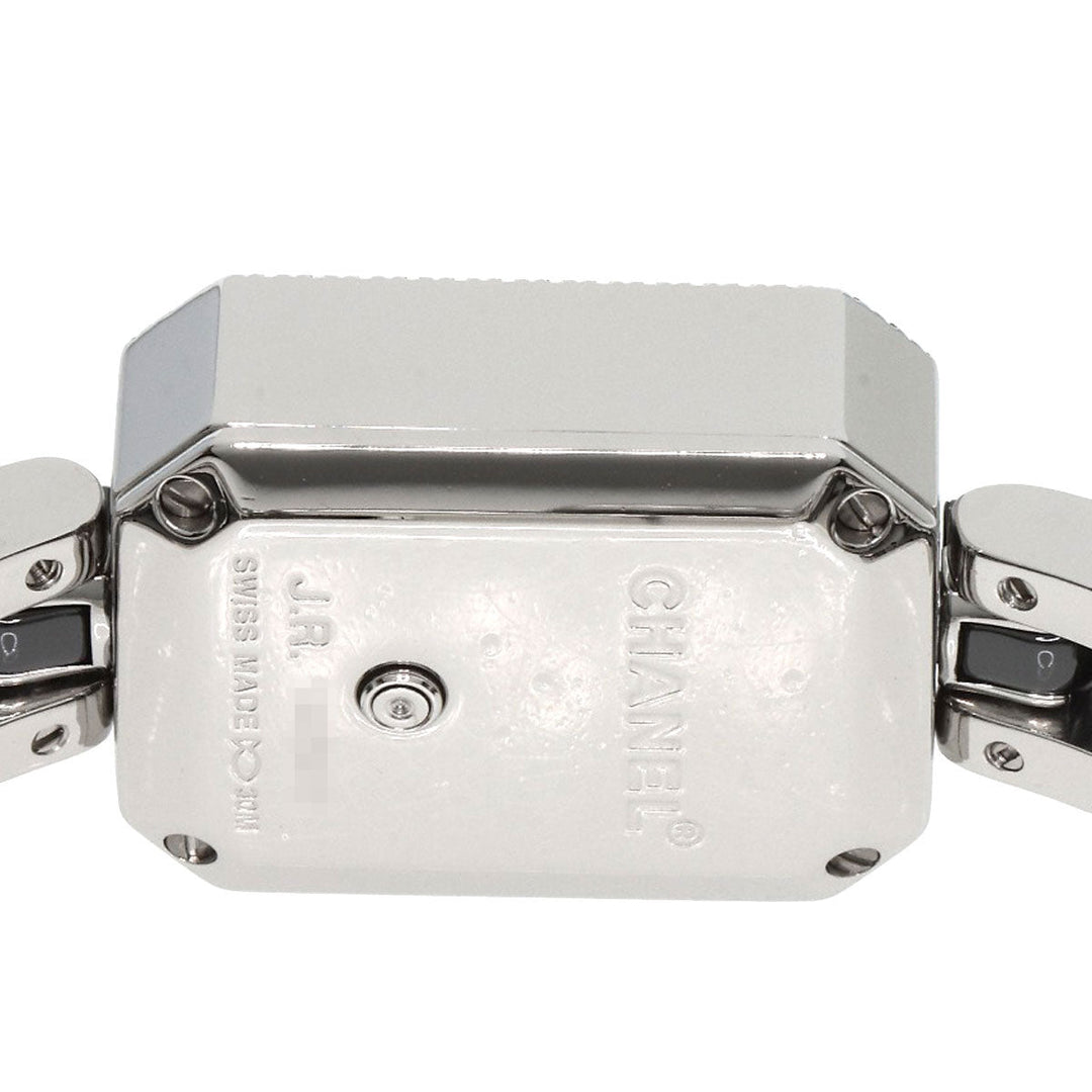 CHANEL Watches Quartz H2163 Stainless Steel , Stainless Steel Silver Premier Bezel Diamond black dial Women Used Authentic