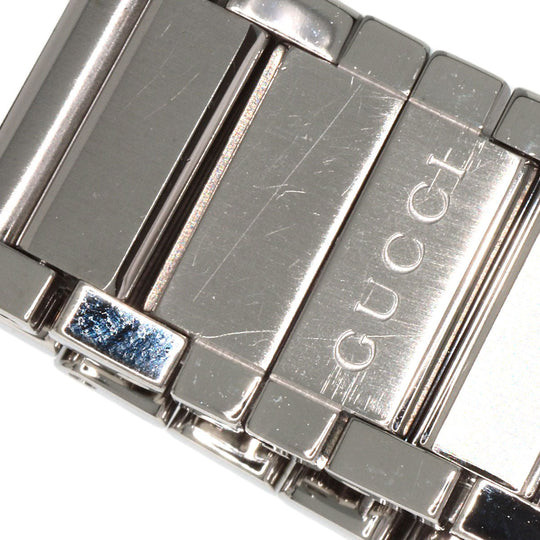 GUCCI Watches Quartz 111L Stainless Steel , Stainless Steel Silver Square face Ivory dial Women Used Authentic