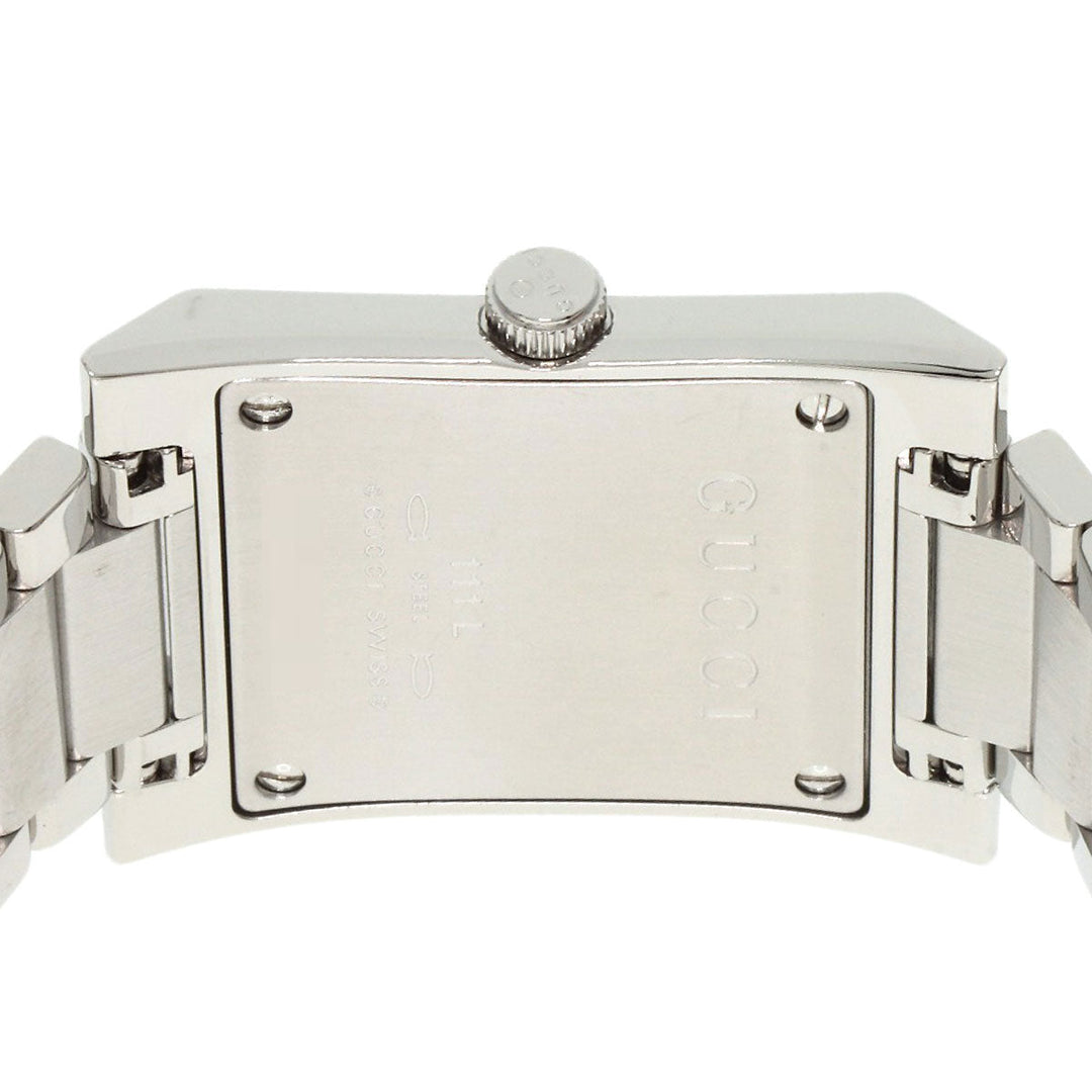 GUCCI Watches Quartz 111L Stainless Steel , Stainless Steel Silver Square face Ivory dial Women Used Authentic