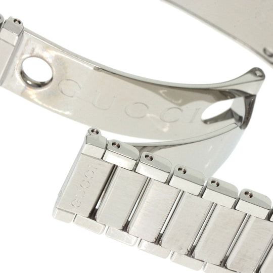 GUCCI Watches Quartz 111L Stainless Steel , Stainless Steel Silver Square face Ivory dial Women Used Authentic