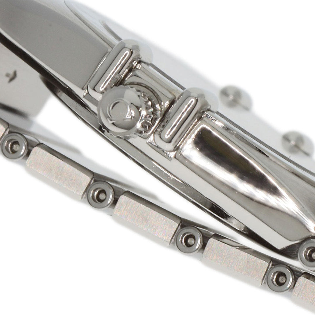 OMEGA Watches Quartz Stainless Steel , Stainless Steel Silver Constellation flat bezel Silver dial Women Used Authentic