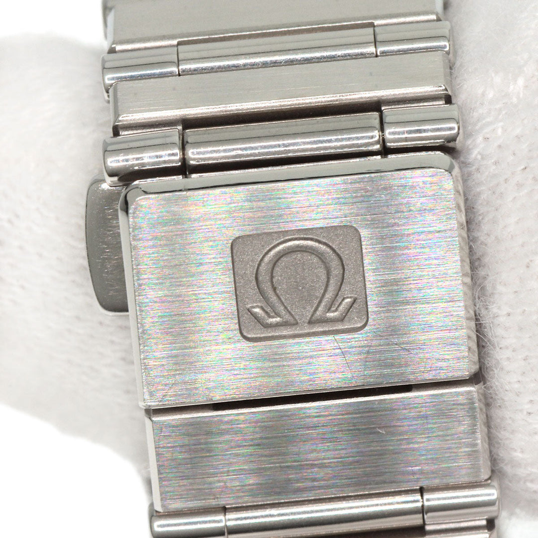 OMEGA Watches Quartz Stainless Steel , Stainless Steel Silver Constellation flat bezel Silver dial Women Used Authentic
