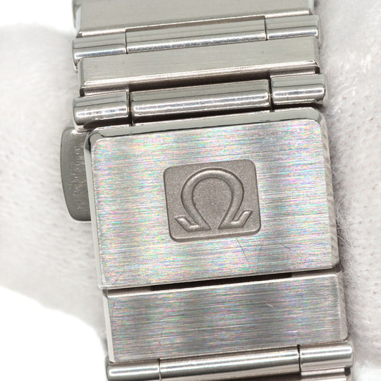 OMEGA Watches Quartz Stainless Steel , Stainless Steel Silver Constellation flat bezel Silver dial Women Used Authentic