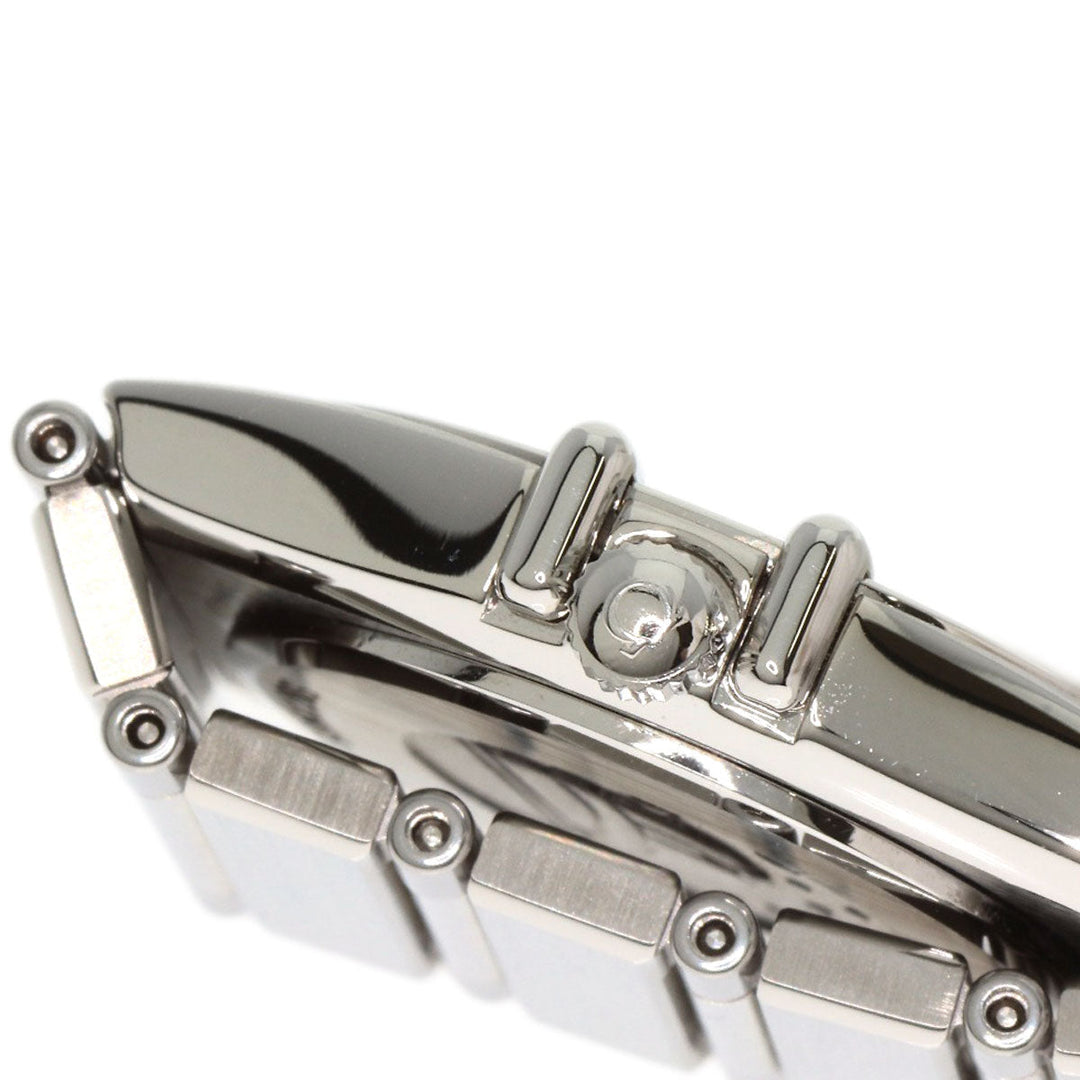 OMEGA Watches Quartz Stainless Steel , Stainless Steel Silver Constellation flat bezel Silver dial Women Used Authentic