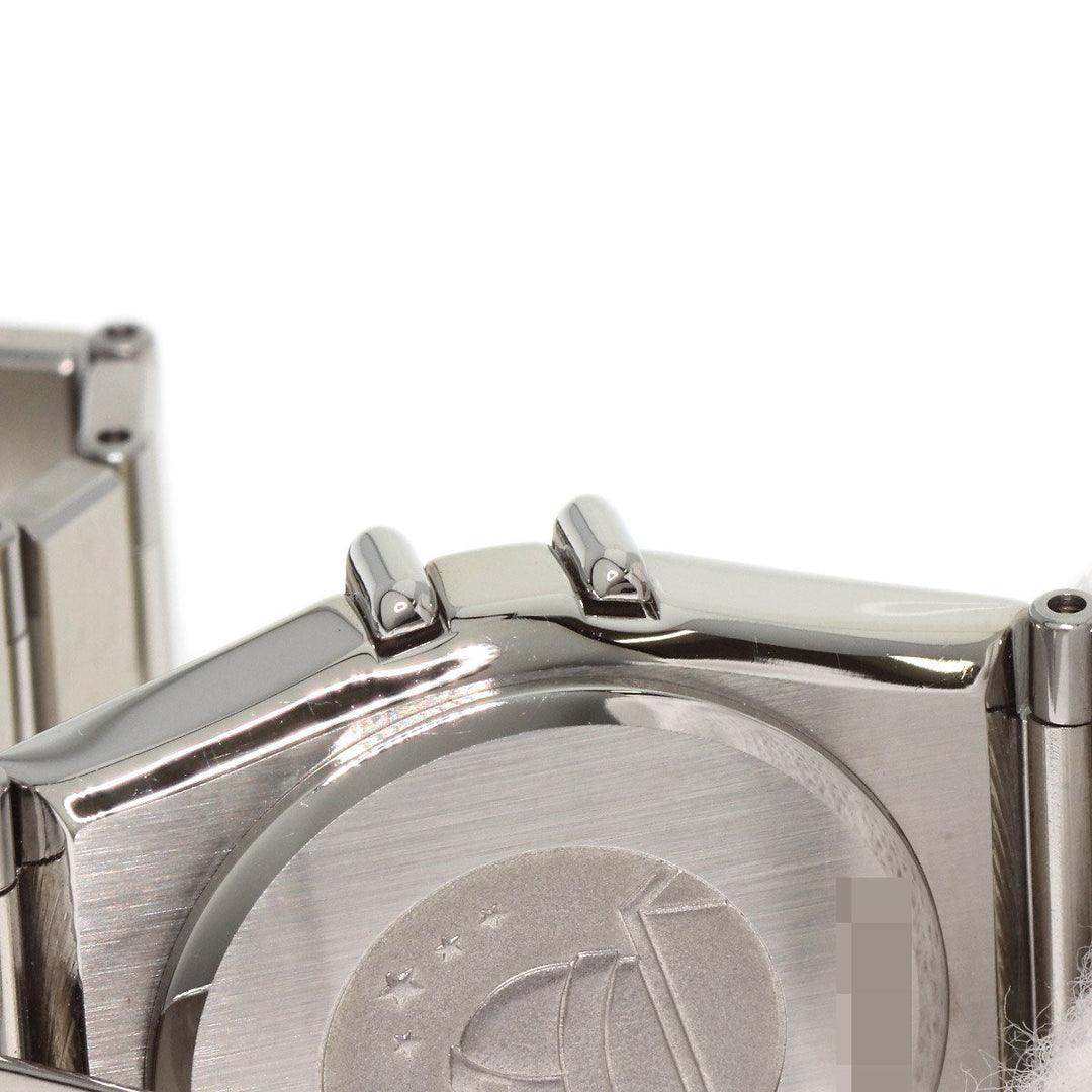 OMEGA Watches Quartz Stainless Steel , Stainless Steel Silver Constellation flat bezel Silver dial Women Used Authentic