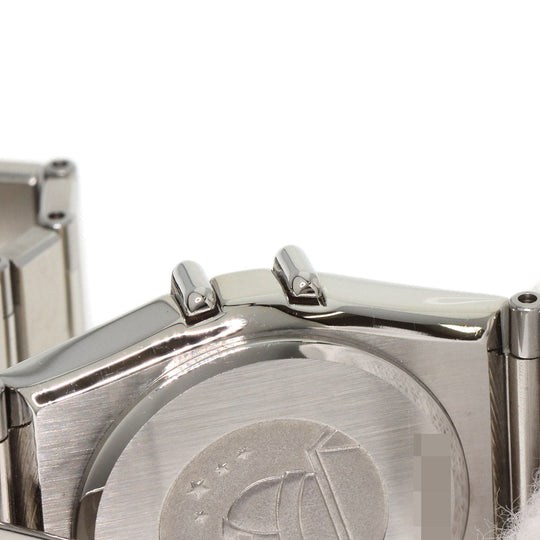 OMEGA Watches Quartz Stainless Steel , Stainless Steel Silver Constellation flat bezel Silver dial Women Used Authentic