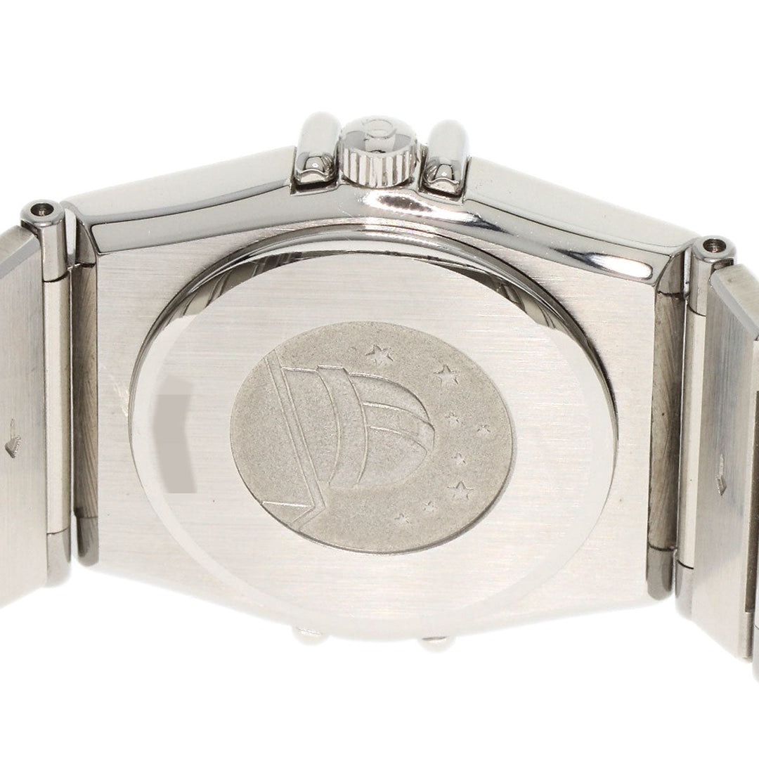 OMEGA Watches Quartz Stainless Steel , Stainless Steel Silver Constellation flat bezel Silver dial Women Used Authentic