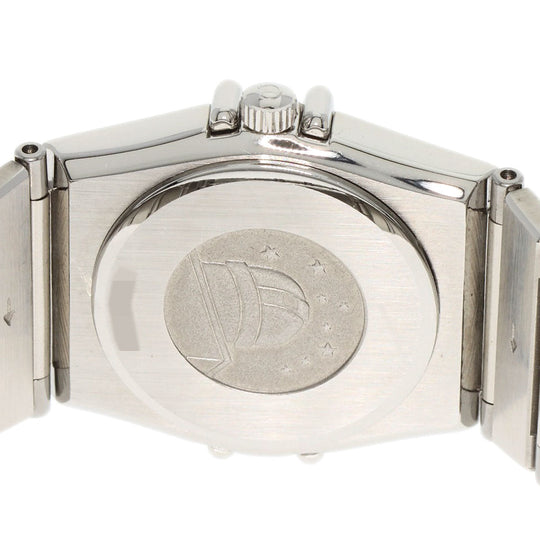 OMEGA Watches Quartz Stainless Steel , Stainless Steel Silver Constellation flat bezel Silver dial Women Used Authentic