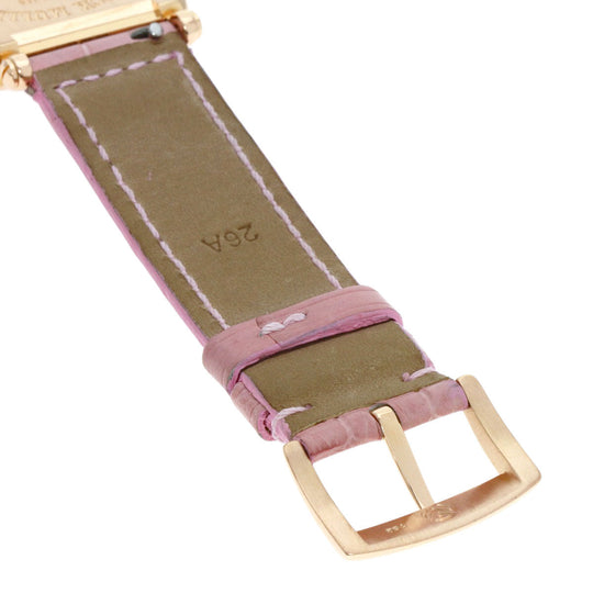 FRANCK MULLER Watches Quartz 902QZ K18PG, leather gold Long Island Silver dial Women Used Authentic