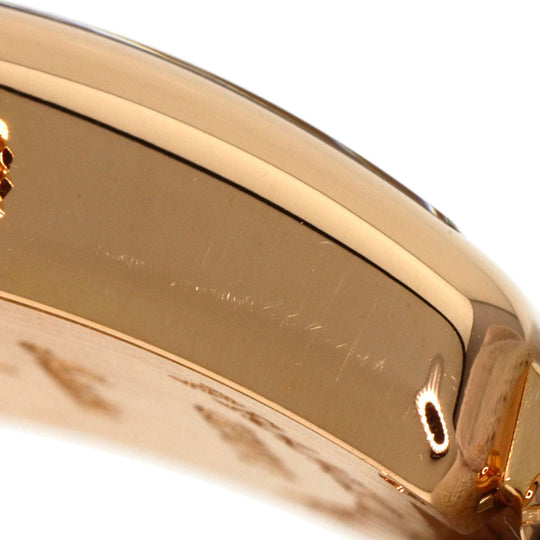 FRANCK MULLER Watches Quartz 902QZ K18PG, leather gold Long Island Silver dial Women Used Authentic