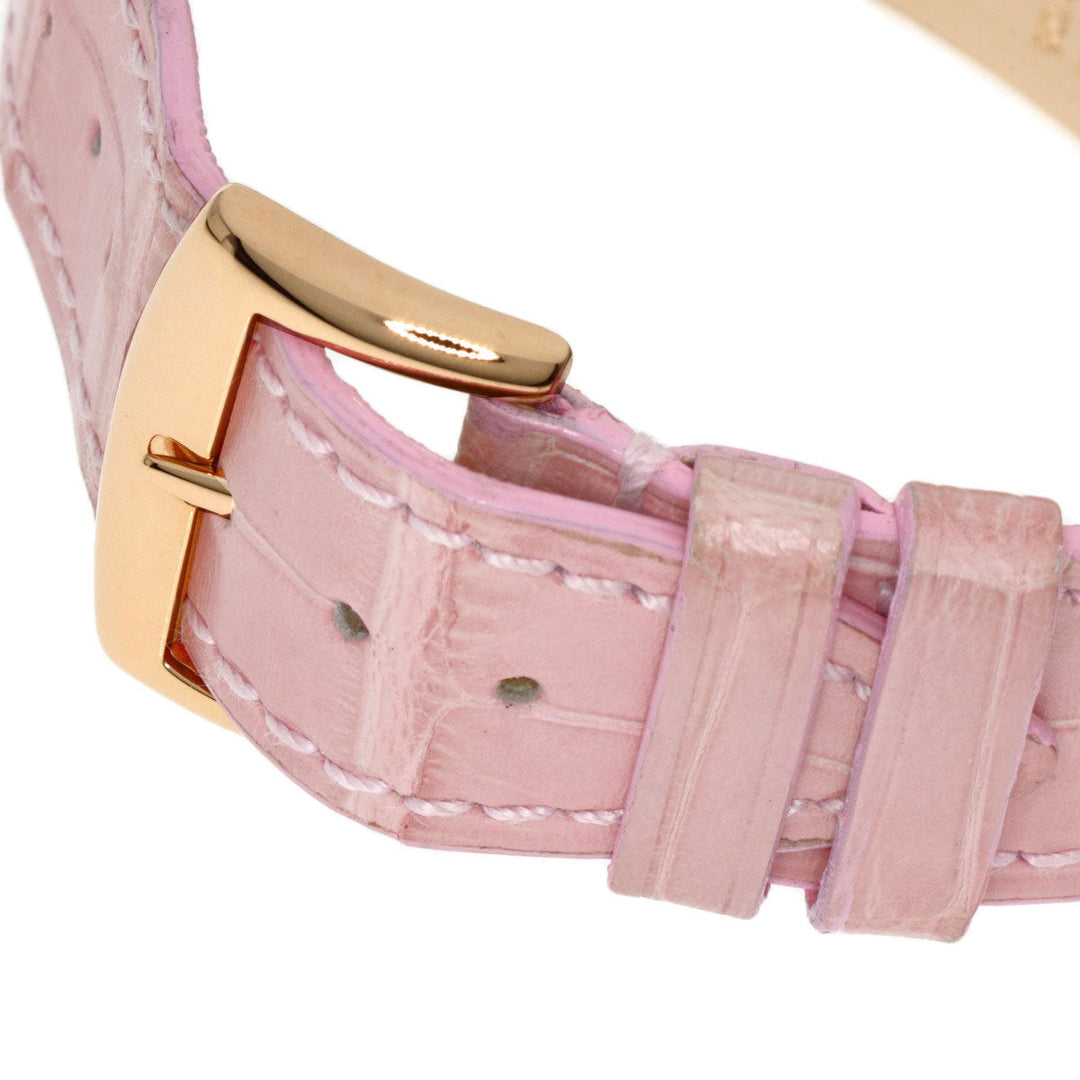 FRANCK MULLER Watches Quartz 902QZ K18PG, leather gold Long Island Silver dial Women Used Authentic